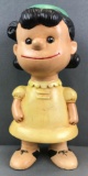 Vintage Peanuts Lucy Van Pelt hand painted ceramic figurine