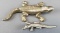 Lot of 2 : Vintage Metal/Brass Alligators