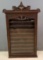 Antique Wooden Wall Display Cabinet