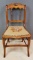 Vintage Wooden Chair with Needlepoint Seat