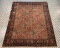 Antique Oriental Floral Pattern Rug