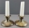 Roycroft Acid Etched Silver Candle Holders