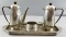 Archibald Knox Liberty Co. Tudric Hammered Pewter Serving Set
