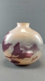 Art Glass Vase - Signed Galle