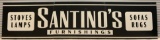 Reproduction Santino's Furnishings Advertising Sign
