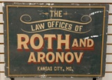 Reproduction Law Offices of Roth and Aronov Advertising Sign