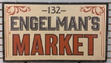 Reproduction Engelman's Market Advertising Sign