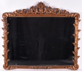 Antique Ornate Gilded Mirror with Floral Design