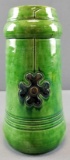 German Green and Blue Pottery Vase