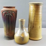 Group of 3 : Vintage Pottery Vases