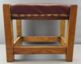 Vintage Arts and Crafts Mission Oak footstool