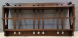 Vintage Arts and Crafts Mission Oak Plate Rack/ Shelf