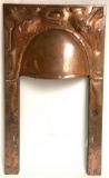 Antique Hammered Copper Fireplace Surround
