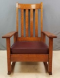 Vintage Craftsman Stickley Brothers Rocking Chair