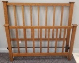 Vintage Craftsman Mission Style Headboard and Footboard