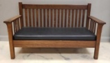 Vintage Craftsman Mission Style Bench