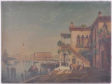 Original Venice City Scene : Oil on Canvas