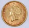 1853 P $1 Liberty Gold