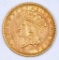 1857 P $1 Indian Princess Gold