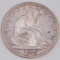 1843 P Seated Liberty Silver Half Dollar