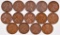 Group of (14) 1922 D Lincoln Wheat Cents