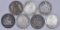 Group of (7) Seated Liberty Silver Half Dimes