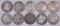 Group of (10) Seated Liberty Silver Quarters