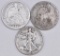 Group of (3) Collector U.S. Silver Half Dollars
