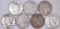 Group of (7) Peace Silver Dollars