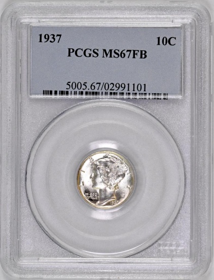 1937 P Mercury Silver Dime (PCGS) MS67FB