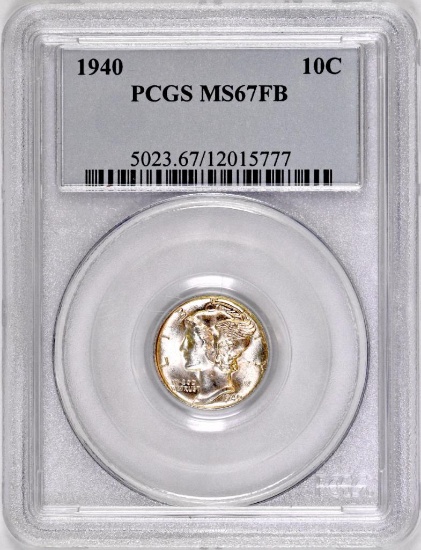 1940 P Mercury Silver Dime (PCGS) MS67FB