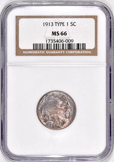 1913 P Ty.1 Buffalo Nickel (NGC) MS66