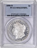1898 O Morgan Silver Dollar (PCGS) MS62DMPL