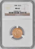 1909 P $2.50 Indian Gold (NGC) MS62