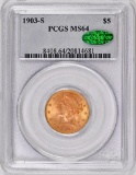 1903 S $5 Liberty Gold (NGC) MS64 CAC