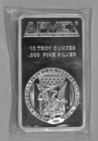 Apmex 10oz. .999 Fine Silver Ingot / Bar