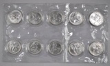 Group of (10) Pan American Silver Corp 1/2oz. .999 Fine Silver Rounds