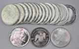 Group of (20) .999 Fine Silver Mixed Maker 1oz Rounds