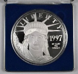 1997 Washington Mint 4oz. .999 Fine Silver Statue of Liberty Style Round