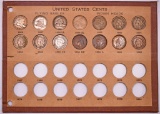 Group of (14) Flying Eagle & Indian Head Cents in Vintage Wayte Raymond Holder.