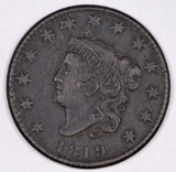 1819 Coronet Head Large Cent