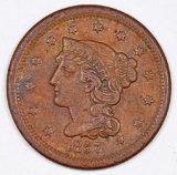 1857 Braided Hair Large Cent