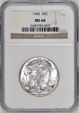 1945 P Walking Liberty Silver Half Dollar (NGC) MS64