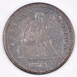1872 P Seated Liberty Silver Quarter