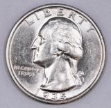 1935 S Washington Silver Quarter