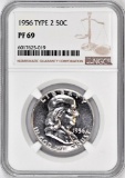1956 P Ty.2 Franklin Silver Half Dollar (NGC) PF69