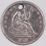 1873 CC Seated Liberty Silver Half Dollar