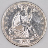 1876 S Seated Liberty Silver Half Dollar