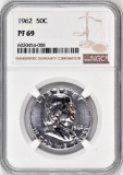 1962 P Franklin Silver Half Dollar (NGC) PF69