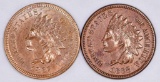 Group of (2) Indian Head Cents